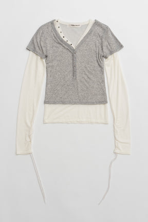 Henley Layered Top