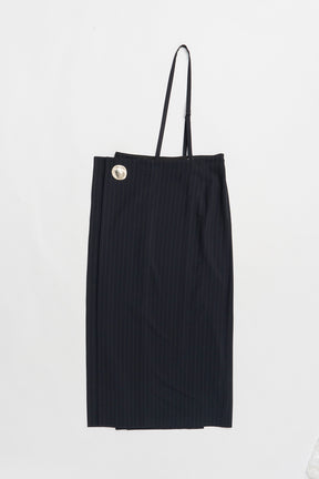 Metal Motif Low Waist Skirt