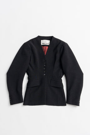 Padded Shoulder V-Neck Jacket - 2026AUTUMN