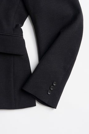 Padded Shoulder V-Neck Jacket - 2026AUTUMN
