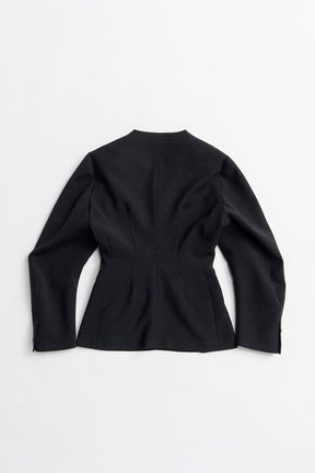 Padded Shoulder V-Neck Jacket - 2026AUTUMN