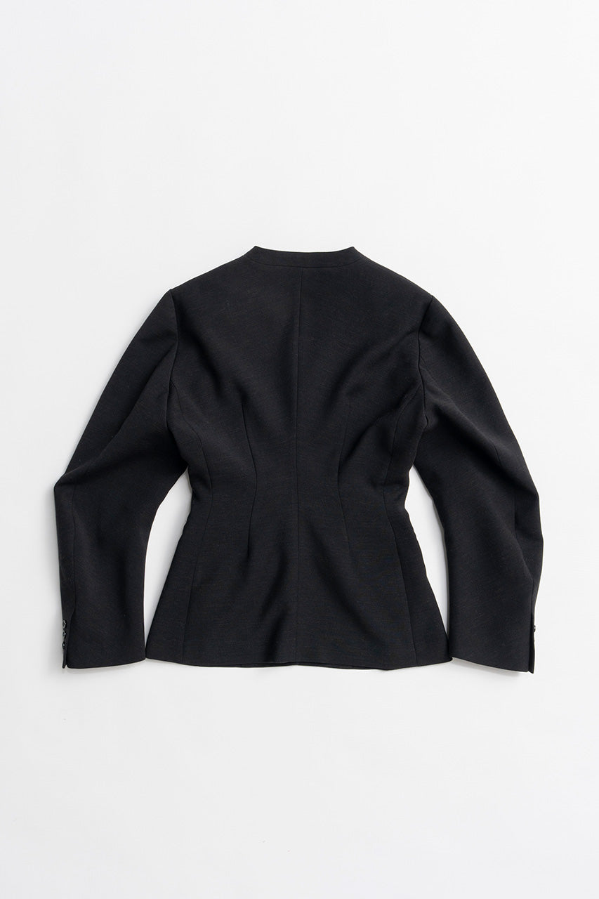 Padded Shoulder V-Neck Jacket - 2026AUTUMN