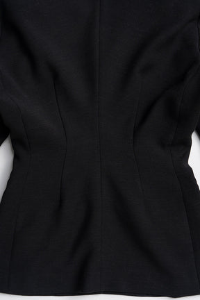 Padded Shoulder V-Neck Jacket - 2026AUTUMN
