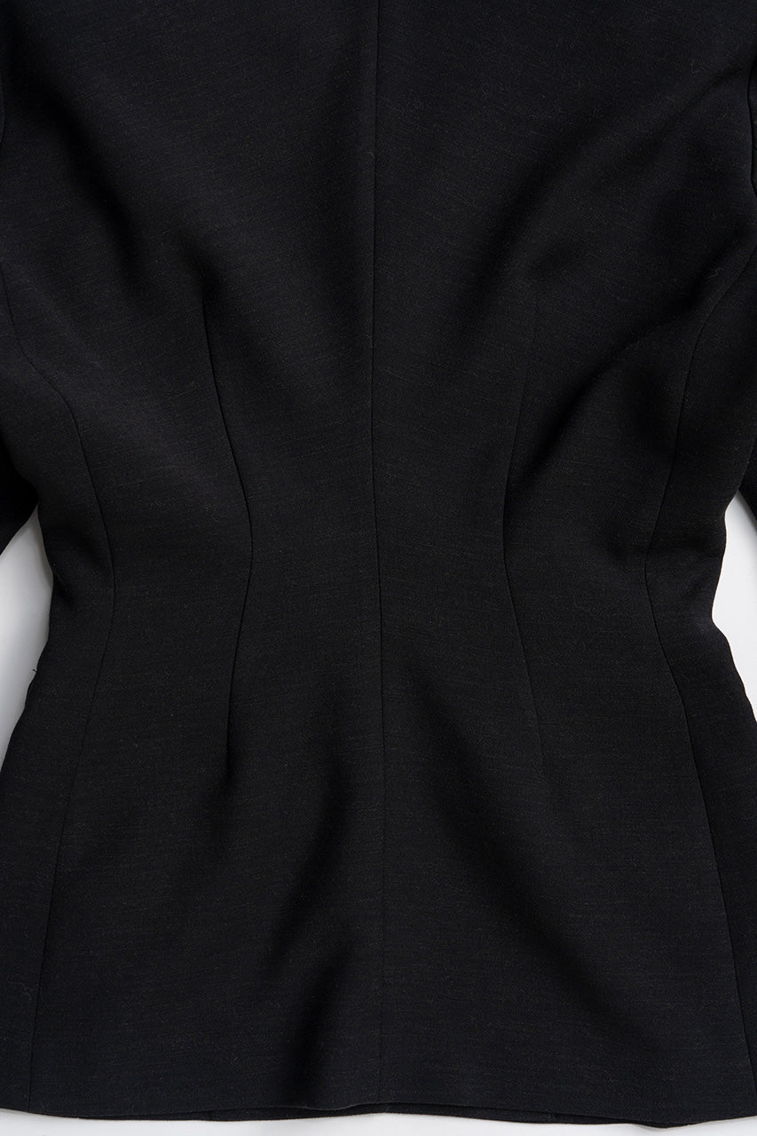 Padded Shoulder V-Neck Jacket - 2026AUTUMN