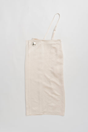 Metal Motif Low Waist Skirt
