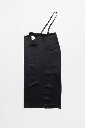 Metal Motif Low Waist Skirt
