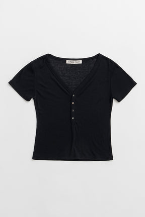 Henley Layered Top