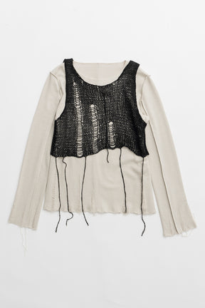 【24AUTUMN PRE ORDER】Mesh Layered Top