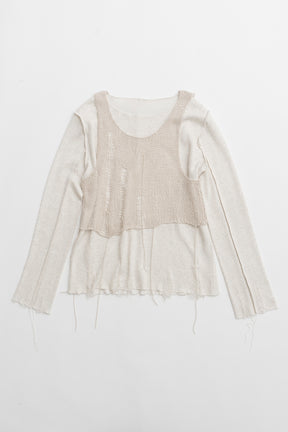 【24AUTUMN PRE ORDER】Mesh Layered Top