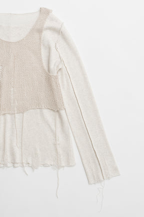 【24AUTUMN PRE ORDER】Mesh Layered Top