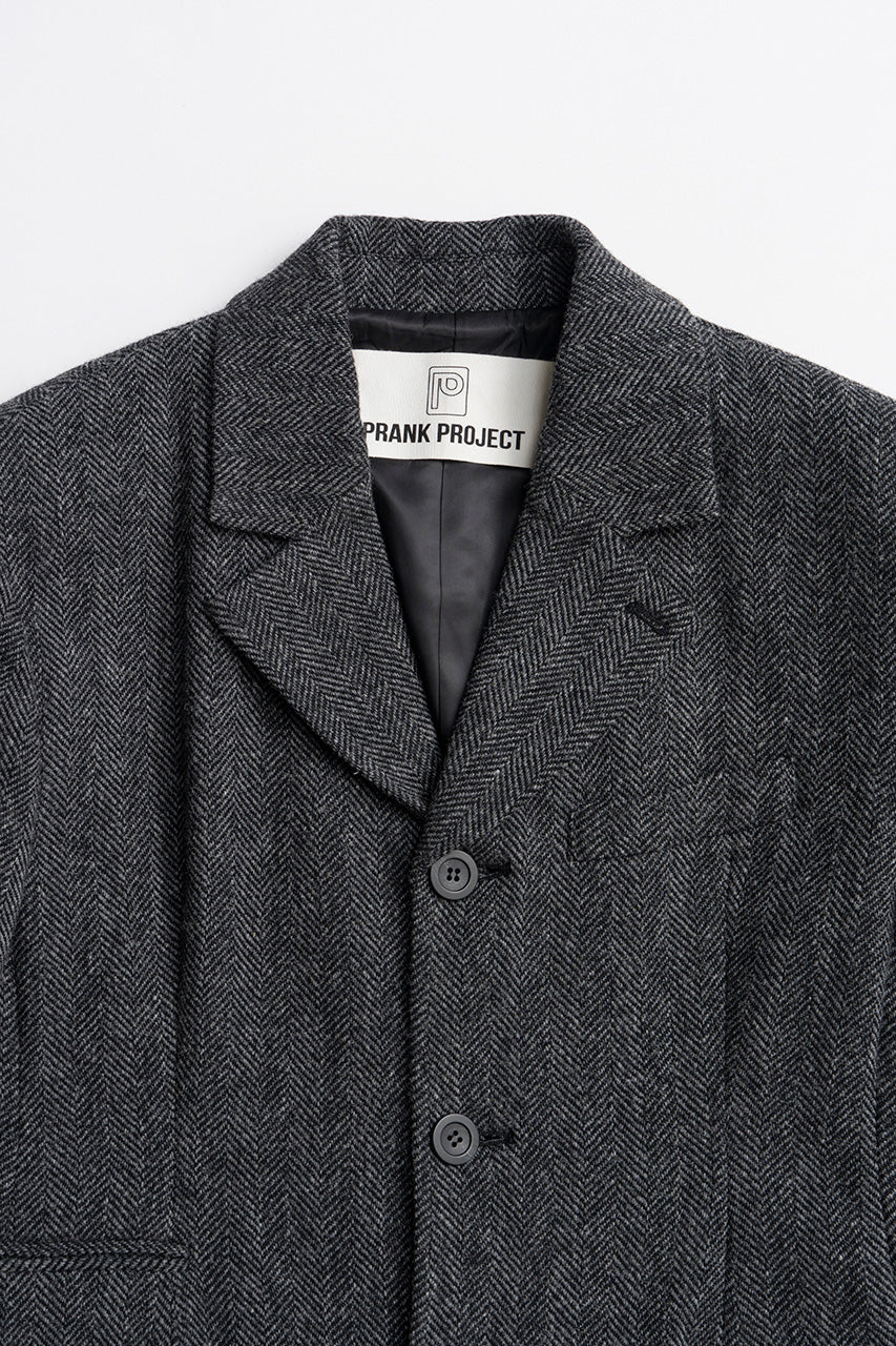 Classic Tweed Oversized Jacket Coat - 2026AUTUMN
