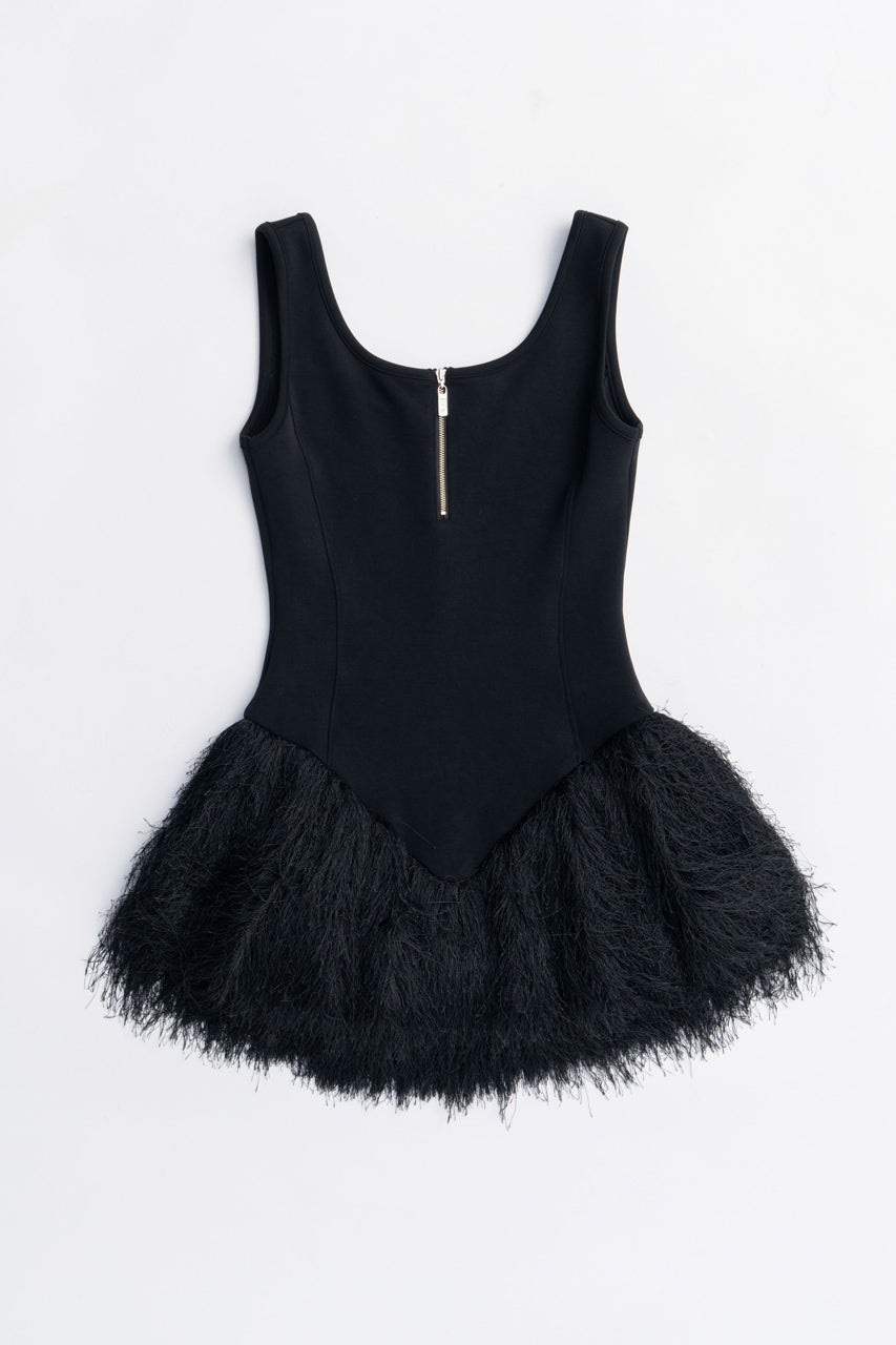 Shaggy Hem Peplum Tank