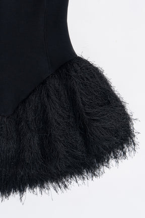 Shaggy Hem Peplum Tank