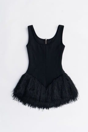 Shaggy Hem Peplum Tank