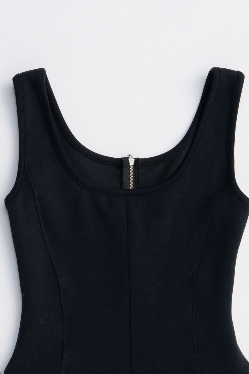 Shaggy Hem Peplum Tank