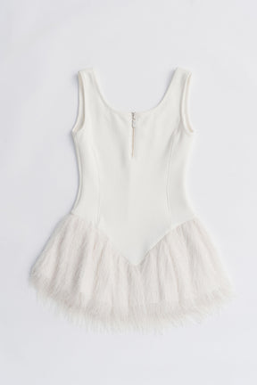 Shaggy Hem Peplum Tank