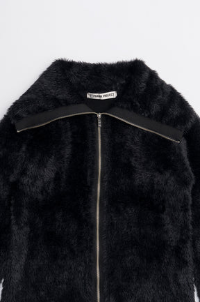 Fake Fur Zip-Up Top - 2026WINTER