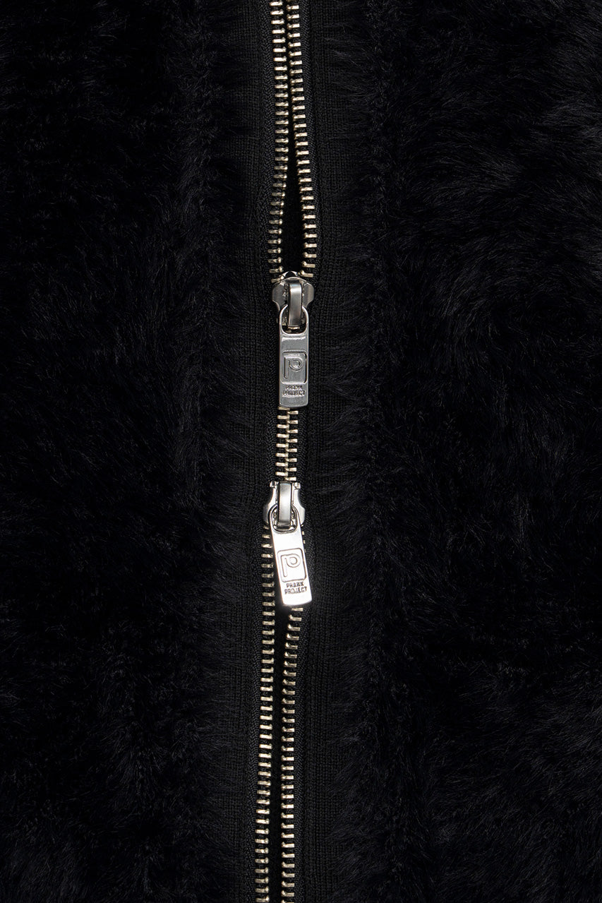 Fake Fur Zip-Up Top - 2026WINTER