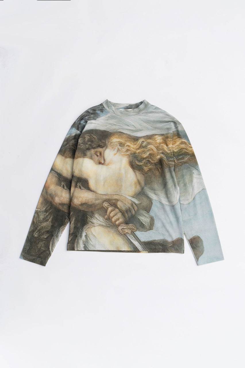 Mythology print long sleeve tee - 2025 AUTUMN