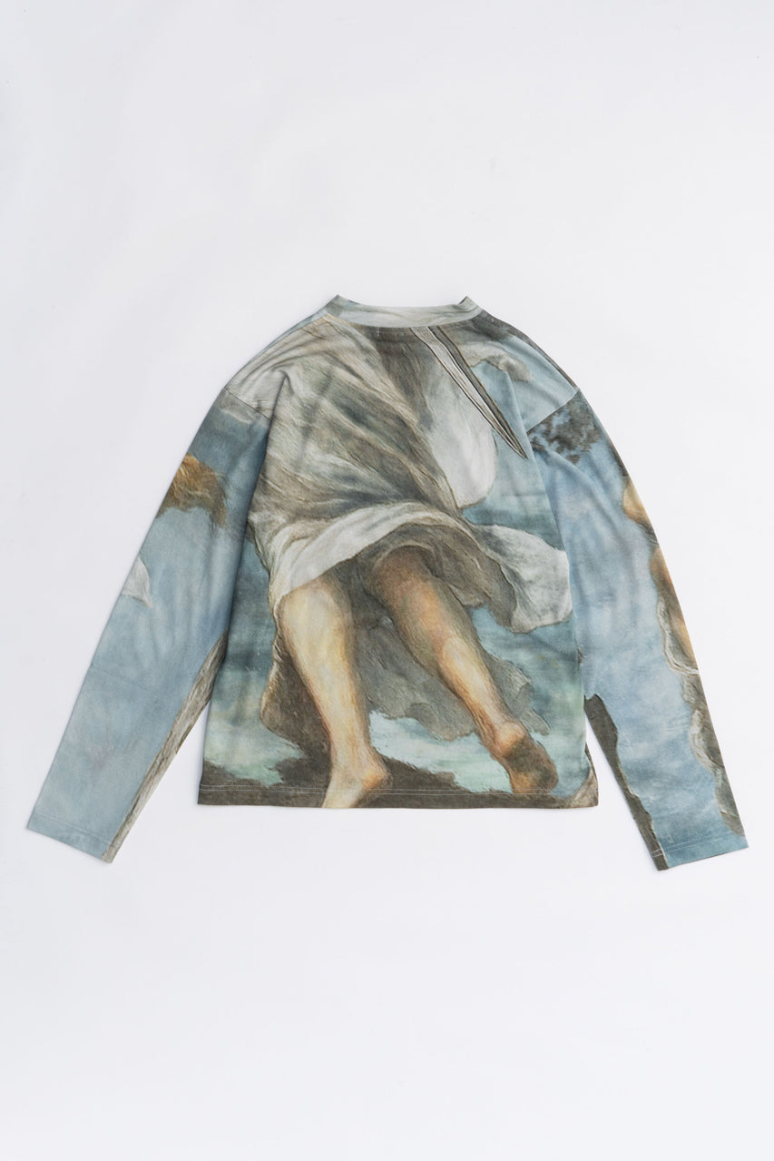 Mythology print long sleeve tee - 2025 AUTUMN