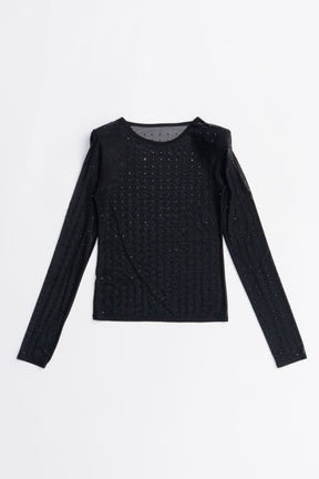 Stone Mesh Skin Top