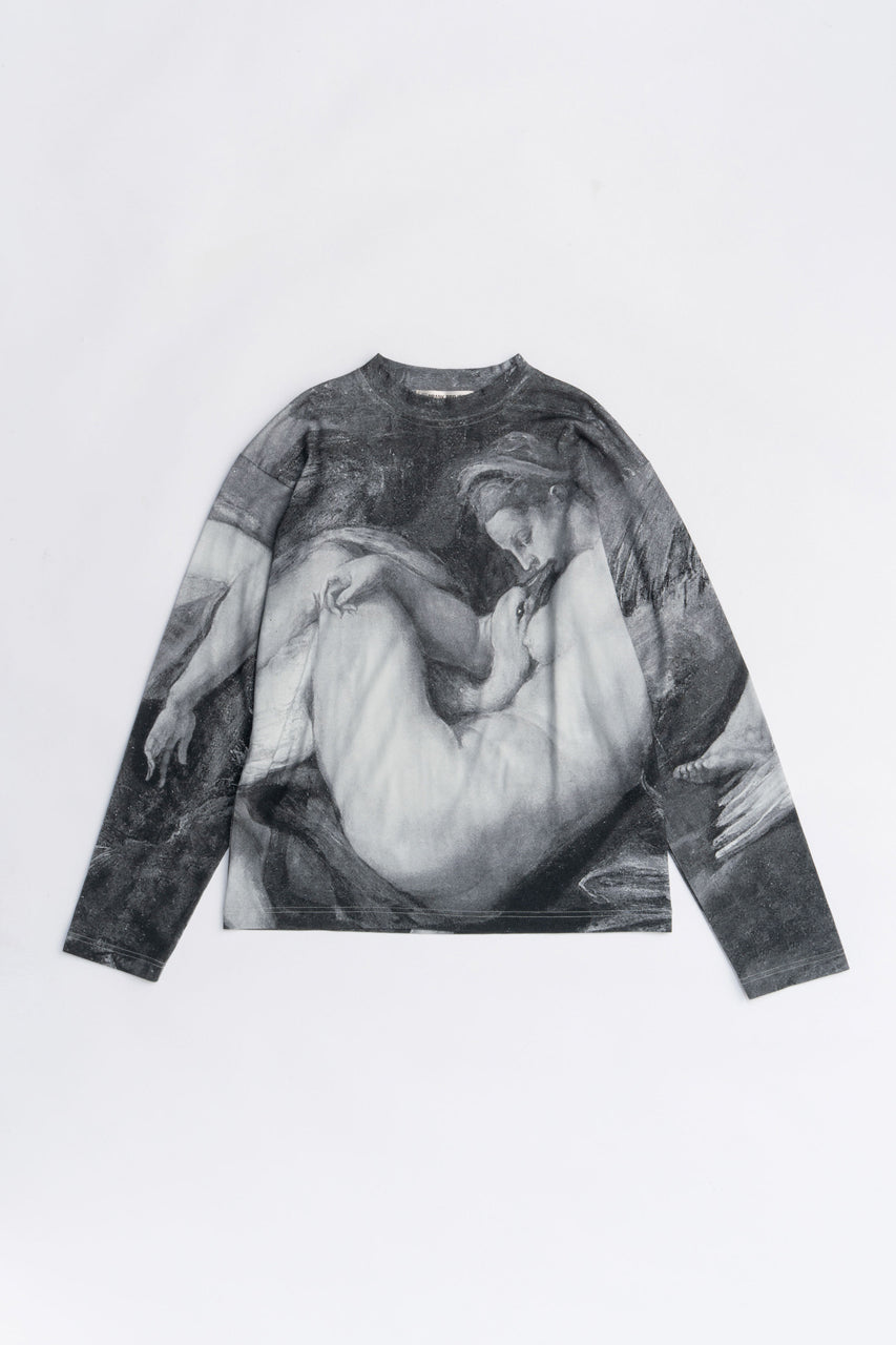 Mythology print long sleeve tee - 2025 AUTUMN
