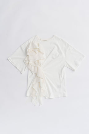 Rose Ruffled T-Shirt
