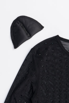 Stone Mesh Skin Top