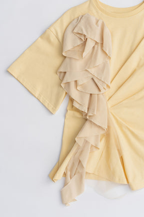 Rose Ruffled T-Shirt