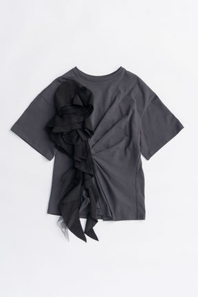 Rose Ruffled T-Shirt