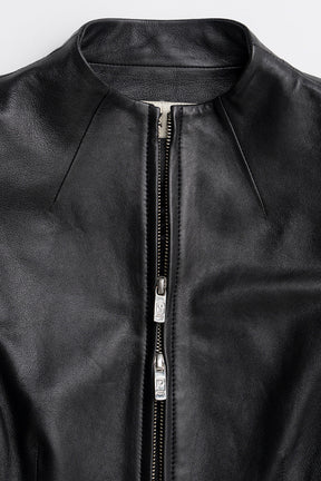Leather Fitted Jacket - 2026AUTUMN