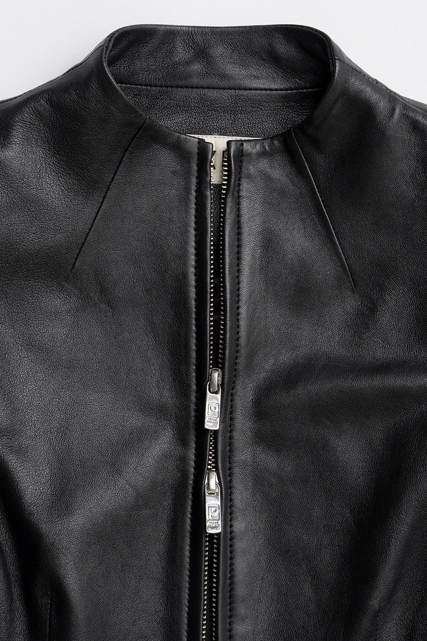 Leather Fitted Jacket - 2026AUTUMN