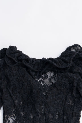 Lace Frill Wave Cardigan