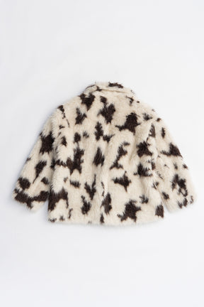 Mix Pattern Fur Jacket - 2025 AUTUMN