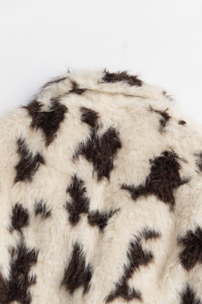 Mix Pattern Fur Jacket - 2025 AUTUMN