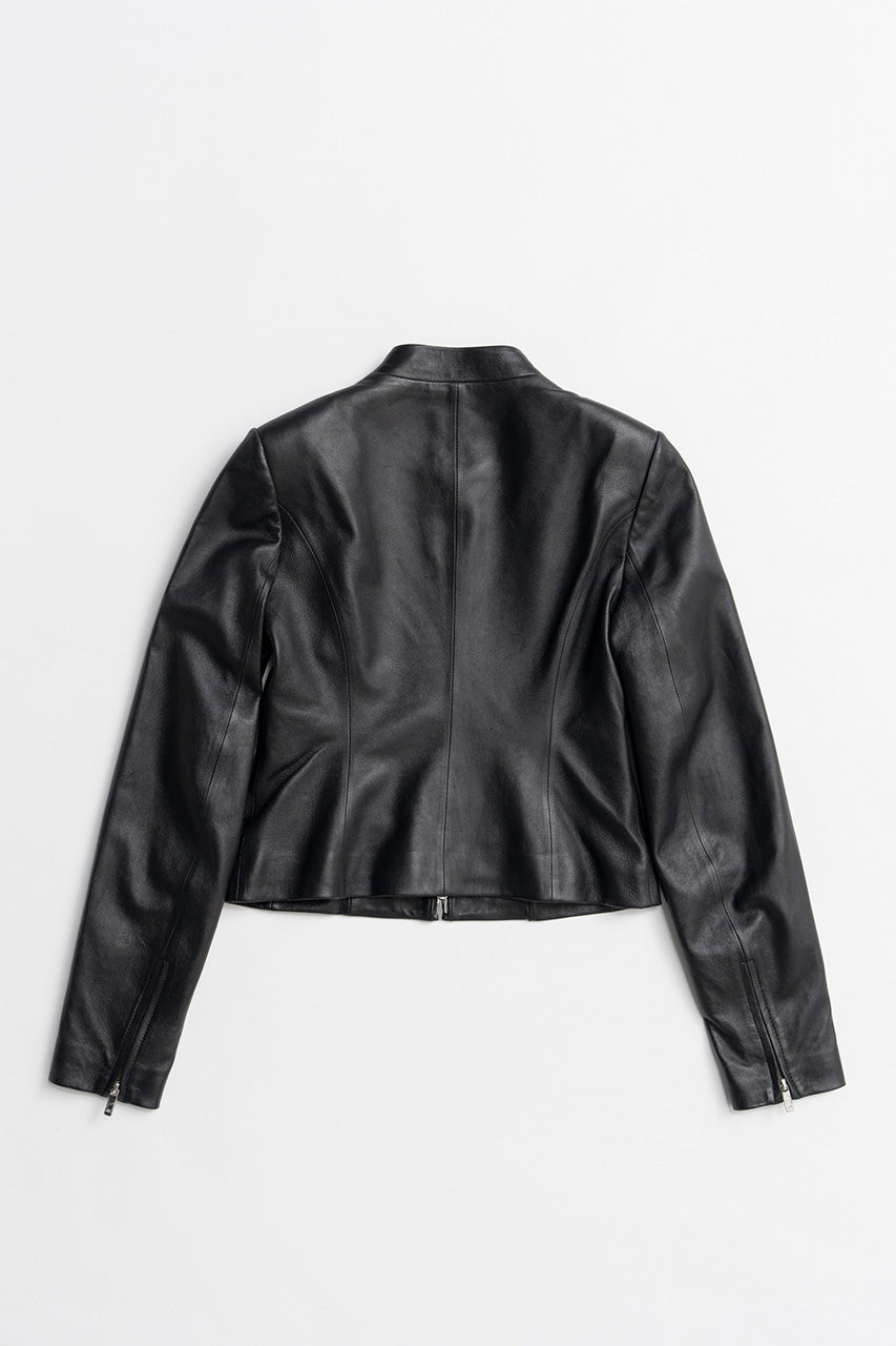 Leather Fitted Jacket - 2026AUTUMN