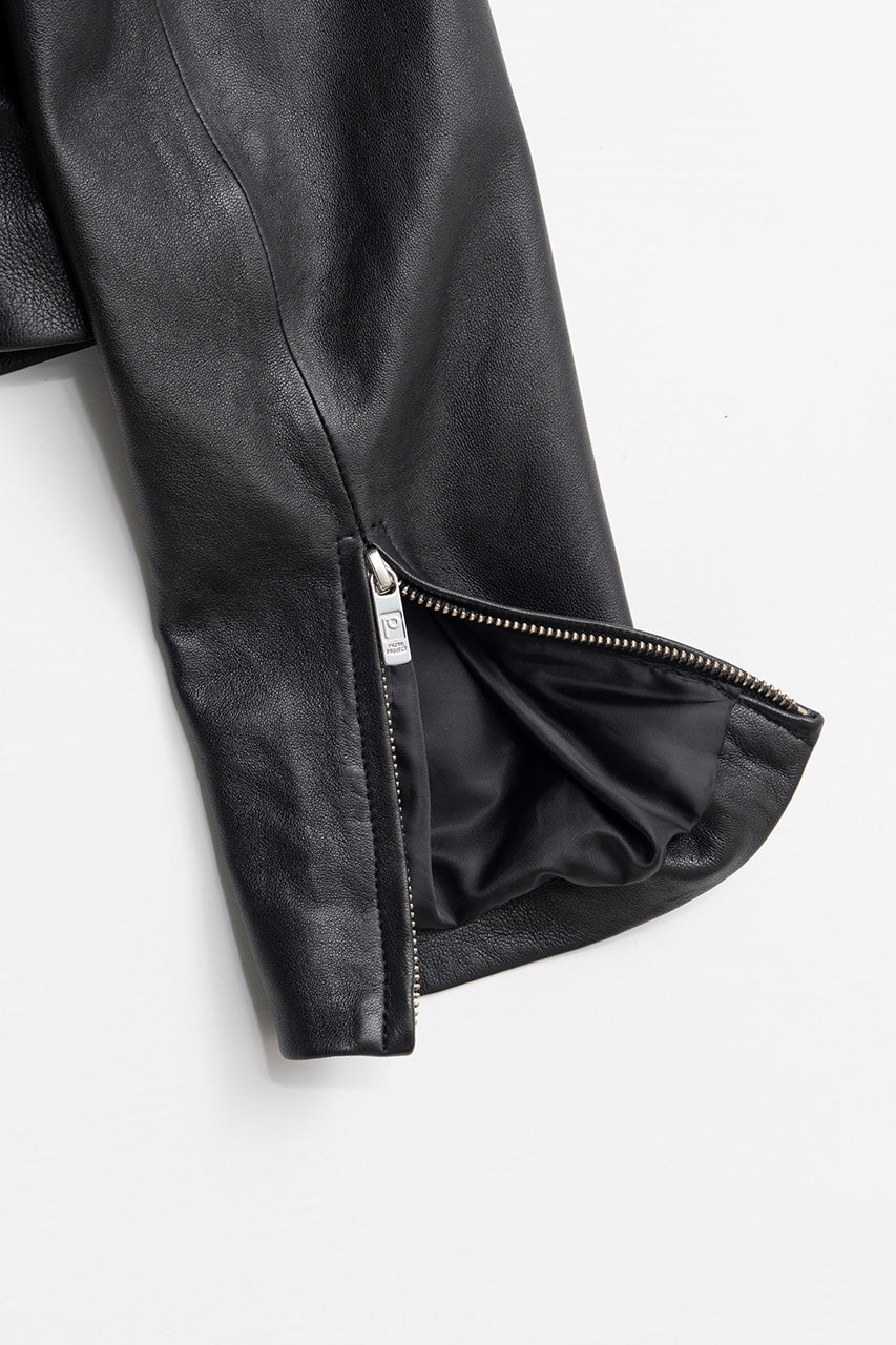 Leather Fitted Jacket - 2026AUTUMN
