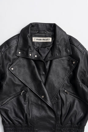 Sheep Leather Bomber Jacket - 2026AUTUMN