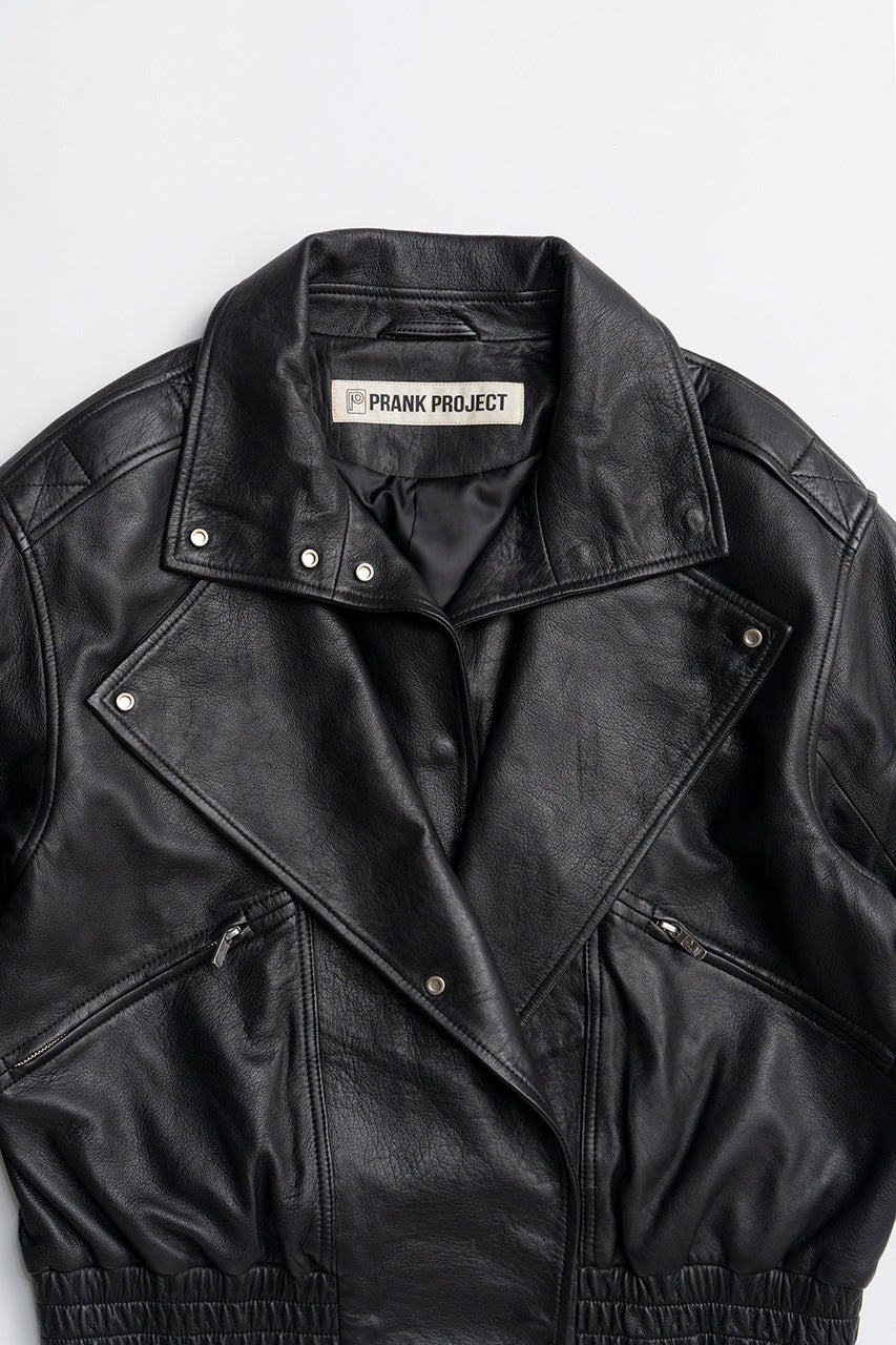 Sheep Leather Bomber Jacket - 2026AUTUMN