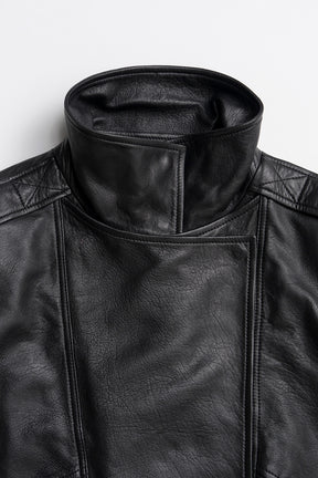 Sheep Leather Bomber Jacket - 2026AUTUMN