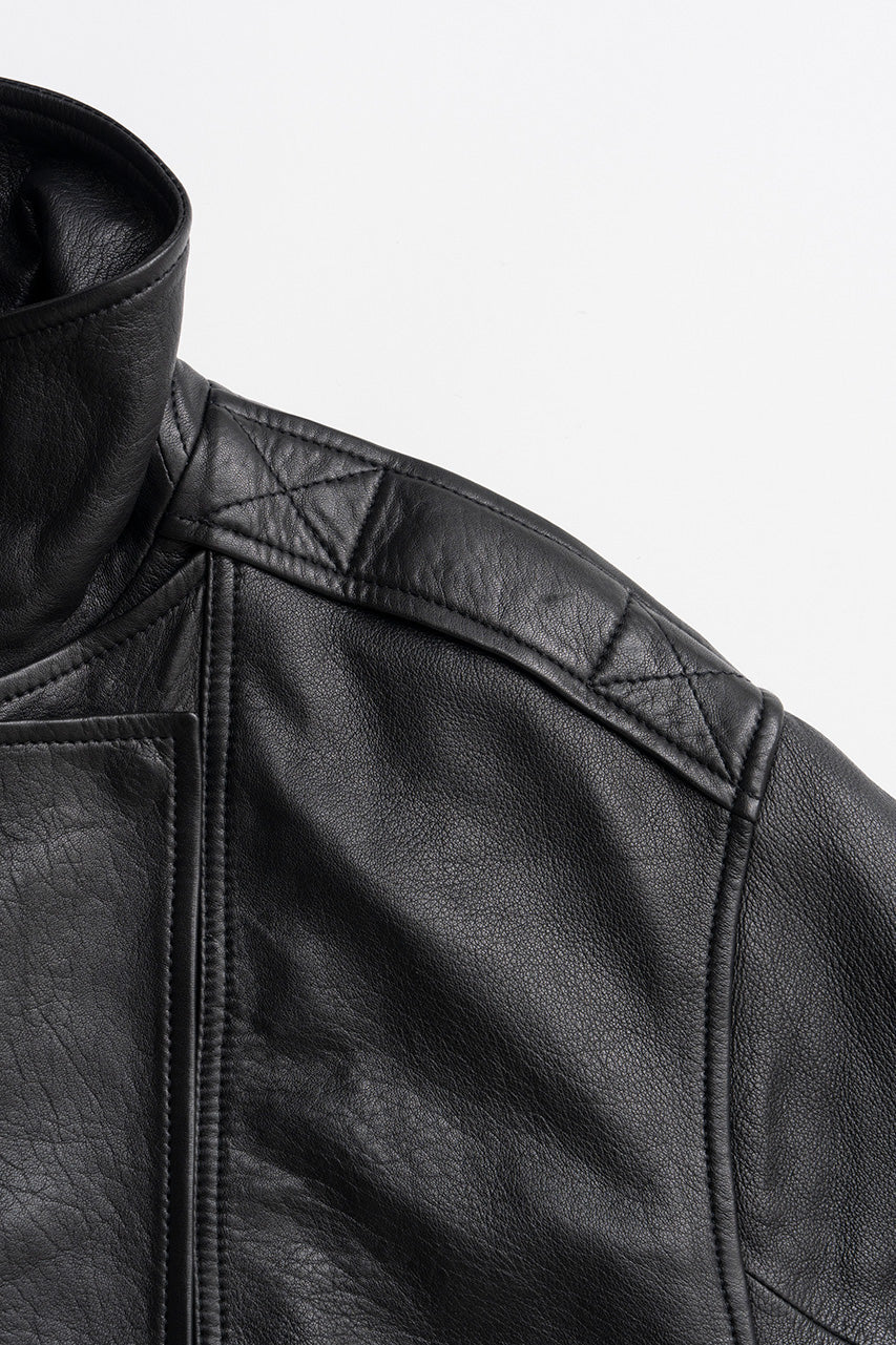 Sheep Leather Bomber Jacket - 2026AUTUMN
