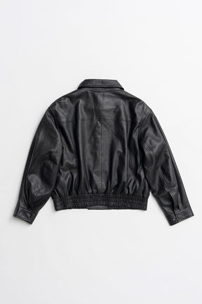 Sheep Leather Bomber Jacket - 2026AUTUMN