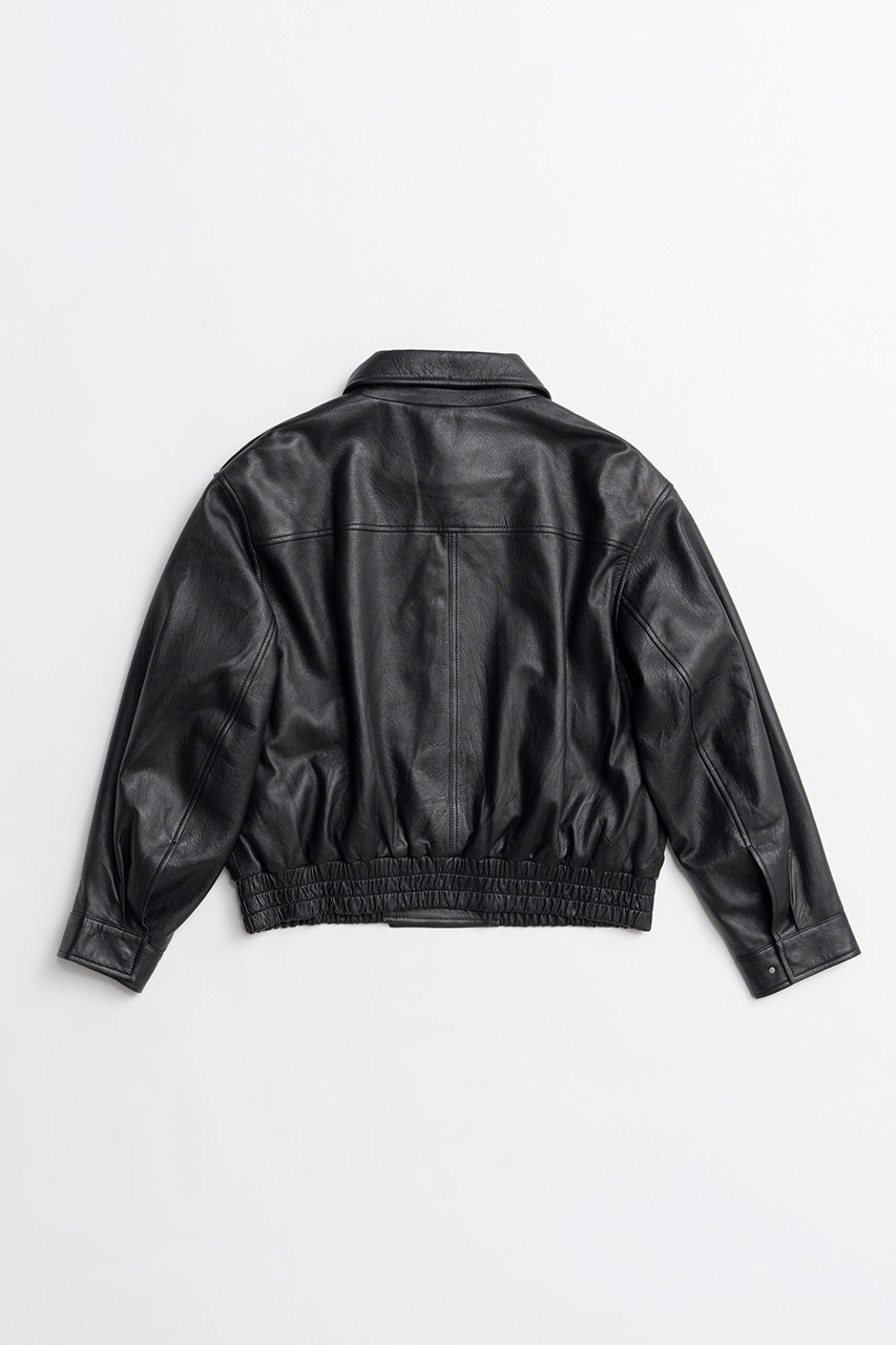 Sheep Leather Bomber Jacket - 2026AUTUMN
