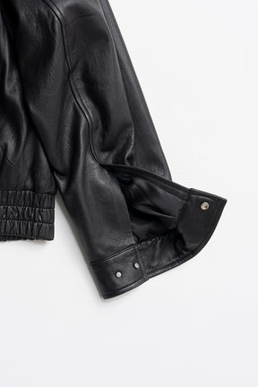 Sheep Leather Bomber Jacket - 2026AUTUMN