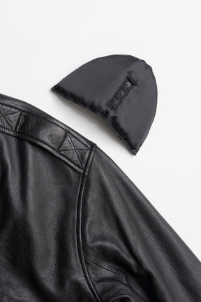 Sheep Leather Bomber Jacket - 2026AUTUMN