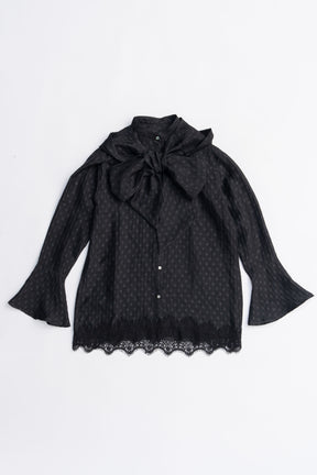 Bow tie shirt - 2025 AUTUMN