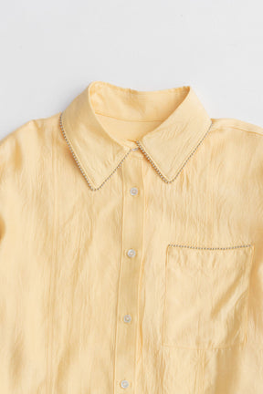 Ball Chain Trim Shirt - 2025 AUTUMN
