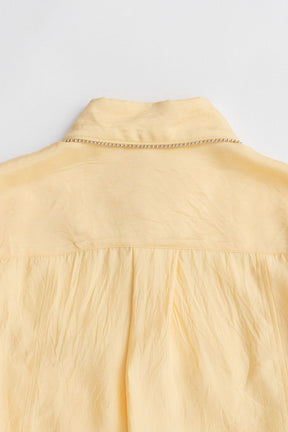 Ball Chain Trim Shirt - 2025 AUTUMN