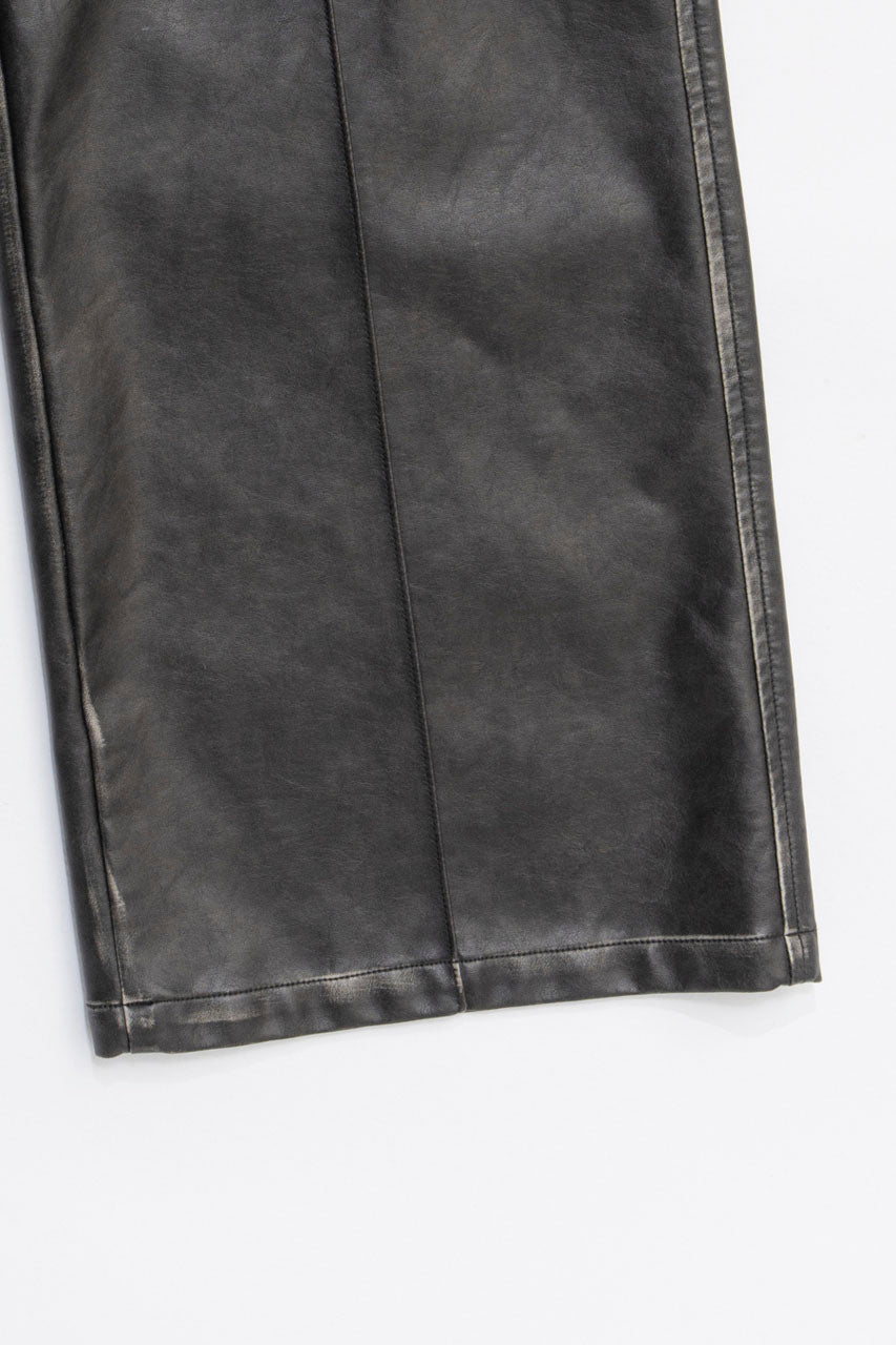 Synthetic Leather Press Pants - 2025 WINTER