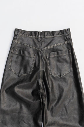 Synthetic Leather Press Pants - 2025 WINTER